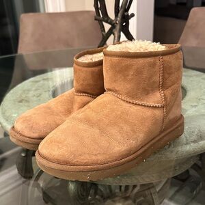 Ugg Tan Suede Ankle Boots